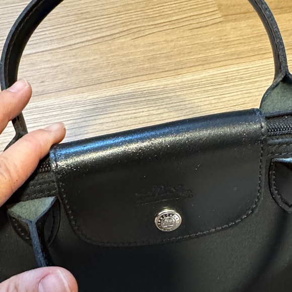 Small longchamp le pliage heavy nylon bag - black - Picture 7 of 12